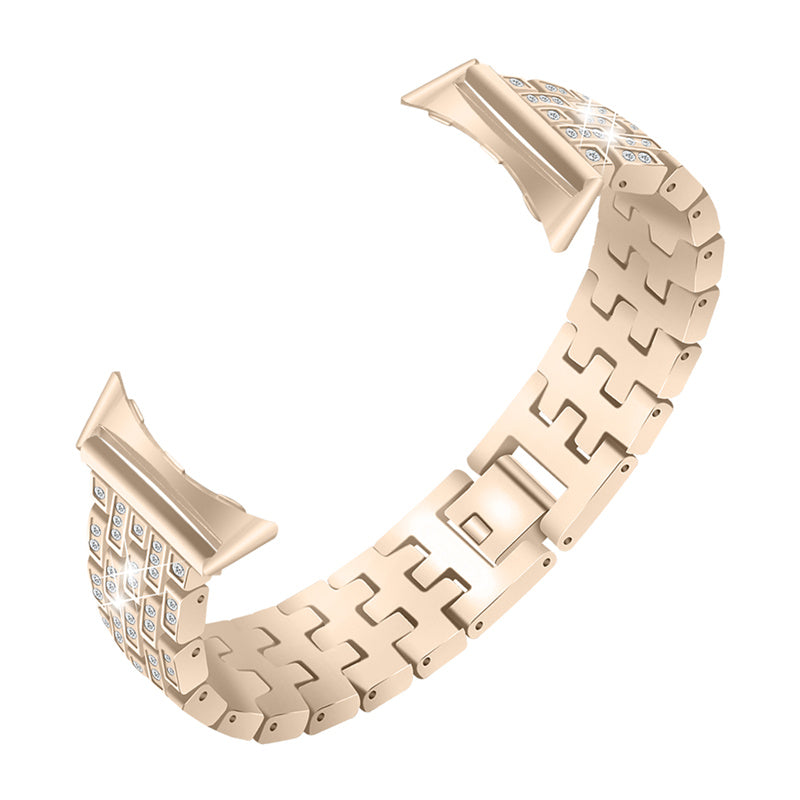 Metal Watch Strap for Google Pixel Watch 2 Pixel Watch 5 Beads 5 Rows Bling Rhinestone Wrist Band Replacement Metal Watch Strap for Google Pixel Watch 2 Pixel Watch 5 Beads 5 Rows Bling Rhinestone Wrist Band Replacement